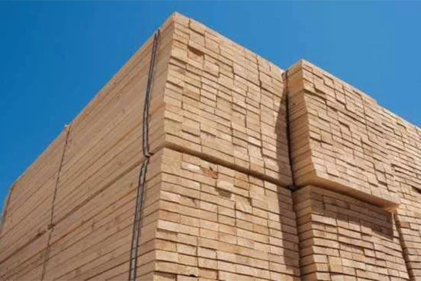 Stacked lumber